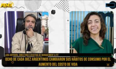 Lara Goyburu en Fénix: “8 de cada 10 argentinos modificaron sus hábitos de consumo por el aumento del costo de vida”