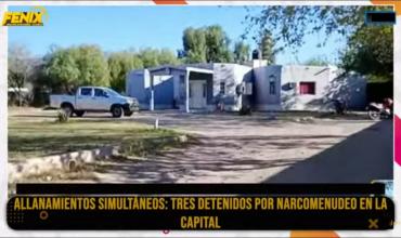 Allanamientos simultáneos: tres detenidos por narcomenudeo en la Capital