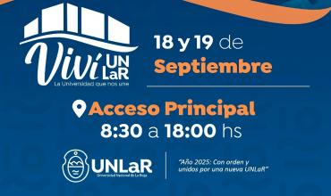 La UNLAR festejará su aniversario con una semana de actividades