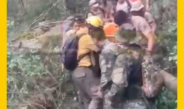 Jefe del CAPE sobre el rescate en la zona de Juan Caro: "Se caminó una hora y media para llegar al lugar"