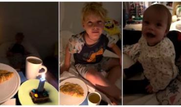 Marley sorprendió a Mirko con un desayuno especial en la cama por su cumpleaños número 8: “¡Te amamos!"
