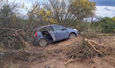 Accidente en Ruta Nacional 38 dejó dos ocupantes con lesiones leves