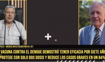 El infectólogo Hugo Pizzi explicó cómo actúa la vacuna que previene el dengue por siete años