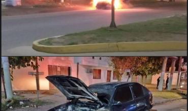 Se incendió un automóvil por av. 1ero de marzo